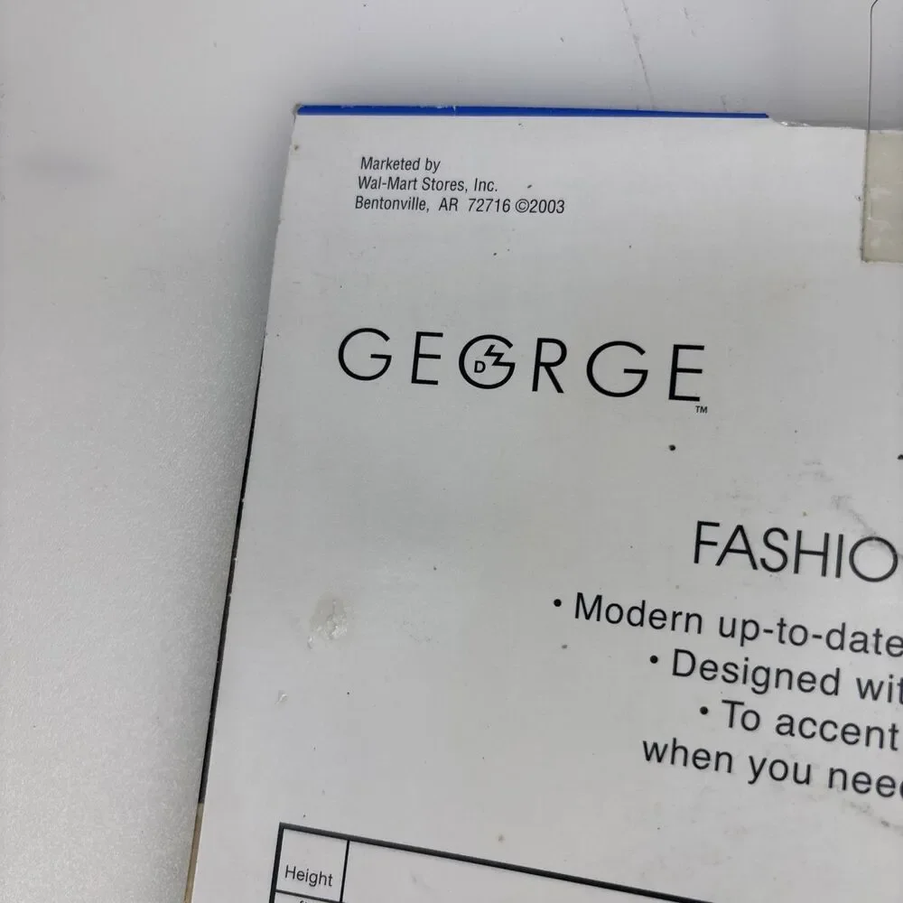 George Fashion Rose Control Top Pantyhose Legwear Women's Size Plus Nude Color
